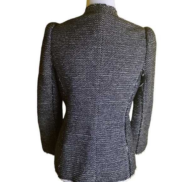 Rebecca Taylor Tweed Blazer Size 4 - Picture 2 of 9